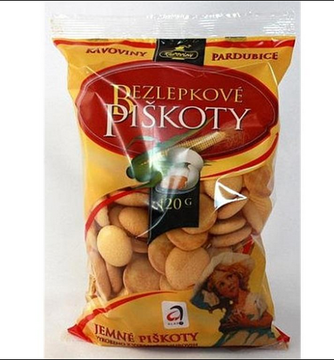 Bezlepkové piškoty 120g Kávoviny 